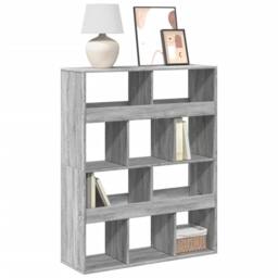 Berkfield Home Bookcase Grey Sonoma 100x33x125.5 cm Engineered Wood - thumbnail 2
