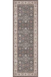 THE RUGS Yasmin Washable Persian Classic Rug - Soft Durable Polyester Pile in Blue - Size: 60 cm x 180 cm - thumbnail 3