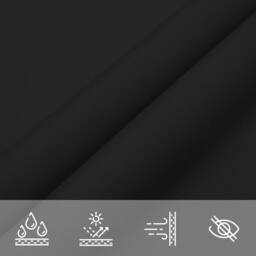 Berkfield Home Sunshade Sail Oxford Fabric Square 4.5x4.5 m Black - thumbnail 8