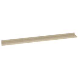 Berkfield Home Wall Shelves 4 pcs Sonoma Oak 100x9x3 cm in Light Tan - Size: 100 x 9 x 3 cm - thumbnail 5