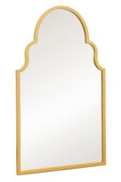 "MirrorOutlet Gold Metal Framed Arched Garden Wall Mirror 41""x 24"" (104CM X 61CM) - Size: 1 Pack" - thumbnail 4