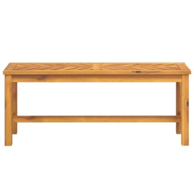 Berkfield Home Beautiful Garden Bench 110 cm Solid Wood Acacia in Brown - image 1