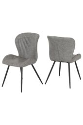 Seconique Treviso Dining Set with Quebec Chairs in Grey - thumbnail 4
