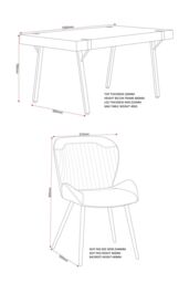Seconique Treviso Dining Set with Quebec Chairs in Grey - thumbnail 6