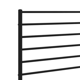 Berkfield Home Metal Headboard Black 120 cm - thumbnail 6