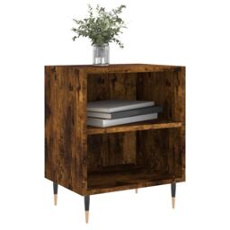 Berkfield Home Bedside Cabinets 2 pcs Smoked Oak 40x30x50 cm Engineered Wood in Brown - Size: 40 x 30 x 50 cm - thumbnail 3