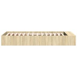 Berkfield Home Bed Frame without Mattress Sonoma Oak 90x190 cm Single in Brown - thumbnail 5