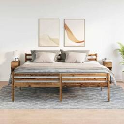 Berkfield Home Durable Bedside Cabinets with Drawer 2 pcs Old Wood 20x36x60 cm in Brown - Size: 20 x 36 x 60 cm