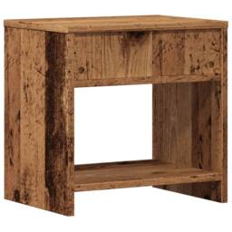Berkfield Home Timeless Bedside Cabinet¬†Old Wood 40x30x40 cm Engineered Wood in Brown - Size: 40 x 30 x 40 cm - thumbnail 7