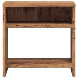 Berkfield Home Timeless Bedside Cabinet¬†Old Wood 40x30x40 cm Engineered Wood in Brown - Size: 40 x 30 x 40 cm - thumbnail 5