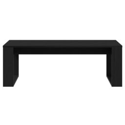 Berkfield Home Black Oak Coffee Table 102x50x35 cm Made of Engineered Wood - Size: 102 x 50 x 35 cm - thumbnail 6