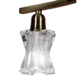 Netlighting Alaska Pendant Convertible To Semi Flush 4 Light L1SGU10 Antique Brass in Bronze - thumbnail 6