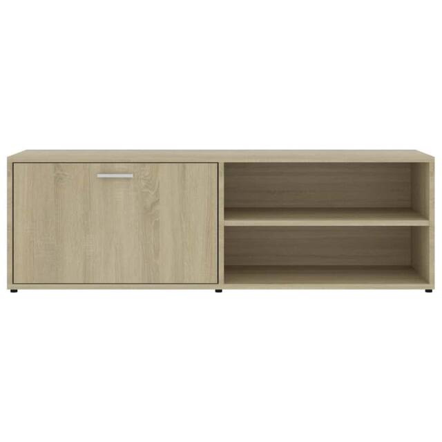 Berkfield Home TV Cabinet Sonoma Oak 120x34x37 cm Engineered Wood in Light Brown - Size: 120 x 34 x 37 cm - image 1