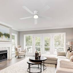 Garwarm 132cm LED Ceiling Fan with Remote Control & Light Kit Included in Natural - thumbnail 4