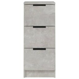 Berkfield Home Sideboards 2 pcs Concrete Grey 30x30x70 cm Engineered Wood - Size: 30 x 30 x 70 cm - thumbnail 6