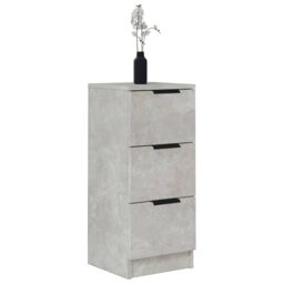 Berkfield Home Sideboards 2 pcs Concrete Grey 30x30x70 cm Engineered Wood - Size: 30 x 30 x 70 cm - thumbnail 4