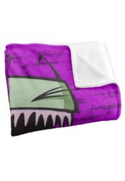 Nickelodeon Invader Zim Scream Silky Touch Super Soft Throw Blanket 152 X 127 cm in White - thumbnail 3