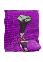 Nickelodeon Invader Zim Scream Silky Touch Super Soft Throw Blanket 152 X 127 cm in White - thumbnail 2