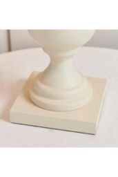Netlighting Marsham Table Lamp Linen Effect Ivory Painted Wood E14 in White - thumbnail 5