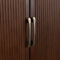 Melody Maison Dark Wood Reeded Wardrobe - Georgian Range in Dark Brown - thumbnail 6
