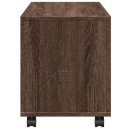 Berkfield Home vidaXL¬†Rolling¬†Cabinet¬†Brown Oak 72x33x42.5 cm Engineered Wood in Brown - thumbnail 6