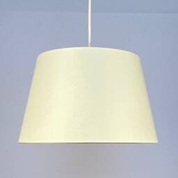 "K LIVING 10"" CREAM TAPERED DRUM SHADE" - thumbnail 1