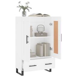 Berkfield Home Highboard White 69.5x31x115 cm Engineered Wood - thumbnail 4