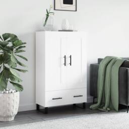 Berkfield Home Highboard White 69.5x31x115 cm Engineered Wood - thumbnail 2