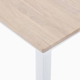 FurnitureboxUK Tobermory Rectangular Whitewash & White Wood Dining Bench - thumbnail 4
