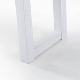 FurnitureboxUK Tobermory Rectangular Whitewash & White Wood Dining Bench - thumbnail 5