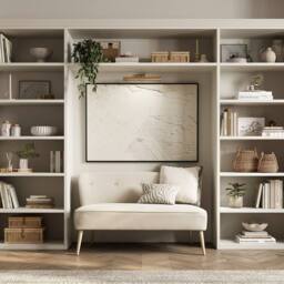 Lemon Pavilion Furniture Beau 2 Seater Sofa - House Weave - L68 x W130 x H79.5 cm - Sand/Blonde in White - Size: 1 Pack - thumbnail 1