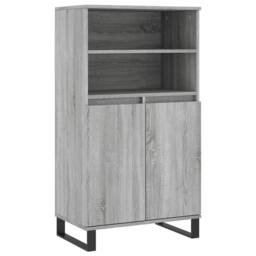 Berkfield Home Highboard Grey Sonoma 60x36x110 cm Engineered Wood - Size: 60 x 36 x 110 cm - thumbnail 3