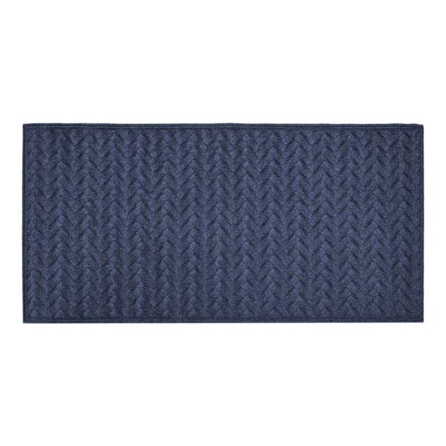 VOGREX Heavy Duty Dirt Trapper Door Mat Slip Resistant Indoor Outdoor Rug in Dark Blue - Size: 60 cm x 120 cm - image 1