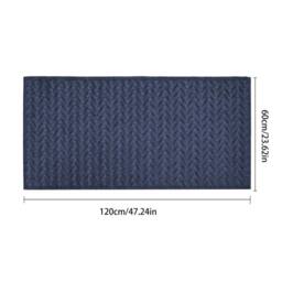 VOGREX Heavy Duty Dirt Trapper Door Mat Slip Resistant Indoor Outdoor Rug in Dark Blue - Size: 60 cm x 120 cm - thumbnail 2
