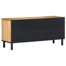 Berkfield Home TV Cabinet Brown 100x33x46 cm Solid Wood Mango - Size: 100 x 33 x 46 cm - thumbnail 5