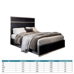 Casani Fladbury Upholstered Soft Velvet Black Metal Designer Bed Frame - Size: Single - thumbnail 8