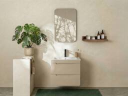 Vente-unique Wall-Mounted Under-Basin Unit In Beige - 60 Cm - ARUBA - thumbnail 3