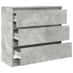 Berkfield Home Sideboard Concrete Grey 80x35x76 cm Engineered Wood - Size: 80 x 35 x 76 cm - thumbnail 5