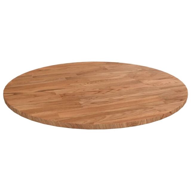 Berkfield Home Round Table Top Light Brown √ò40x1.5 cm Treated Solid Wood Oak - Size: 40x1.5 cm - image 1