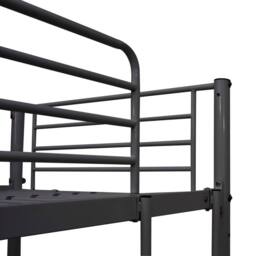 Berkfield Home Bunk Bed with Table Frame Grey Metal 90x200 cm - thumbnail 5