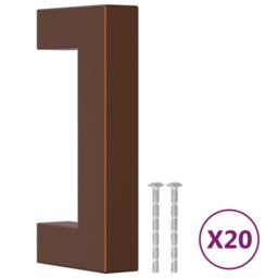 Berkfield Home Cabinet Handles 20 pcs Bronze 64 mm Stainless Steel in Brown - thumbnail 2