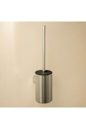 Cosmic Toilet Brush, Wall-mounted, Chrome, Architect S+ Collection in Grey - thumbnail 2