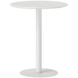 Wyld Haus Susuyo 60 cm Round White Dining Table with Steel Base - thumbnail 2