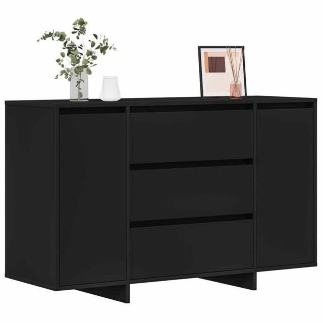 Berkfield Home Sideboard Black 120x41x75 cm Engineered Wood - Size: 120 x 41 x 75 cm - image 1