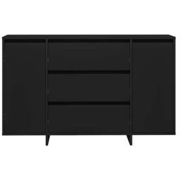 Berkfield Home Sideboard Black 120x41x75 cm Engineered Wood - Size: 120 x 41 x 75 cm - thumbnail 6