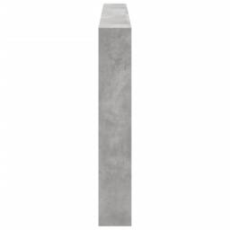 Berkfield Home Headboard Cabinet with LED Concrete Grey 200x17x102 cm - Size: 200 x 17 x 102 cm - thumbnail 7