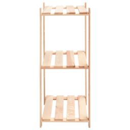 Berkfield Home 3-Tier Storage Racks 10 pcs 60x38x90 cm Solid Pinewood 150 kg in Beige - Size: 60 x 38 x 90 cm - thumbnail 5