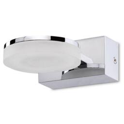 Netlighting Nimbus Wall Lamp 5W LED 3000K 450lm Chrome Frosted Acrylic in Grey