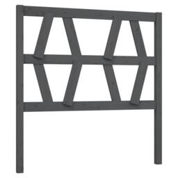 Berkfield Home Bed Headboard Grey 96x4x100 cm Solid Wood Pine - Size: 96 x 4 x 100 cm - thumbnail 1