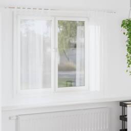 Berkfield Home Full Curtains with Curtains 2 pcs White 140 x 175 cm Polyester - thumbnail 2